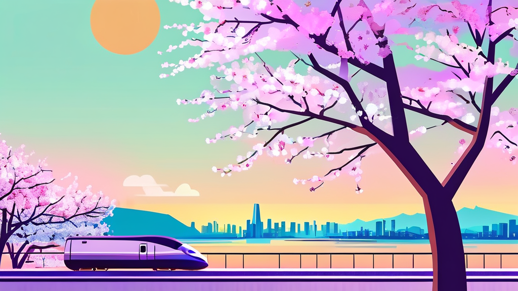 대중교통으로 편하게 축제 즐기기 (illustration 스타일)