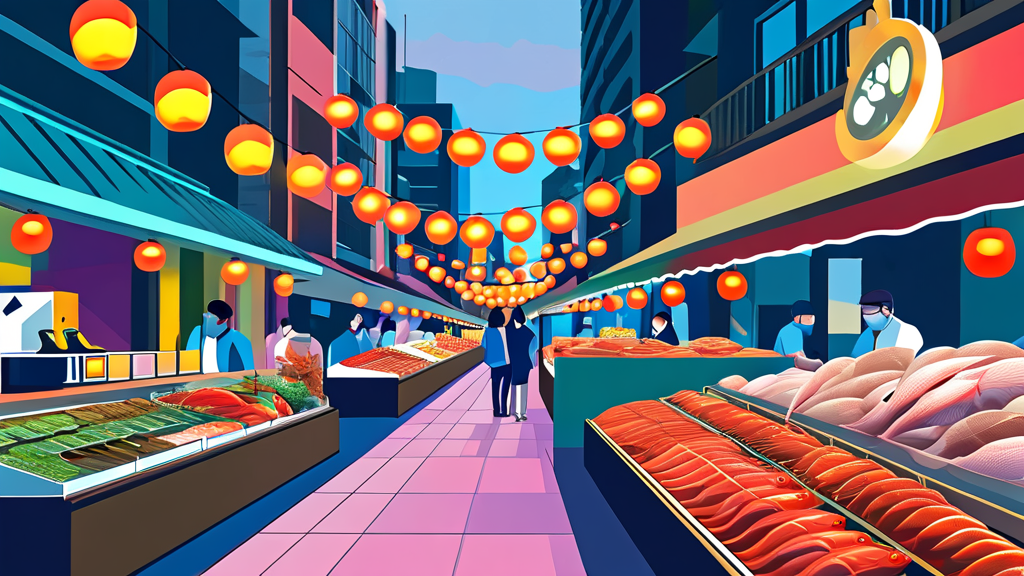 오사카 난바 맛집 및 관광지 연계: 호텔 비스타 남바 활용법 (illustration 스타일)