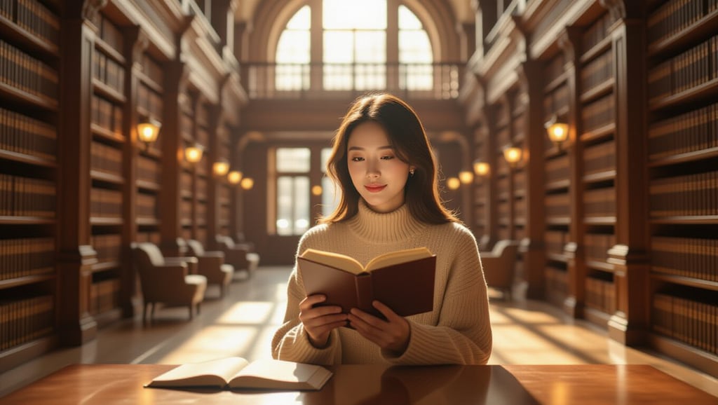 🌳 도서관 주변, 여유로운 산책 코스