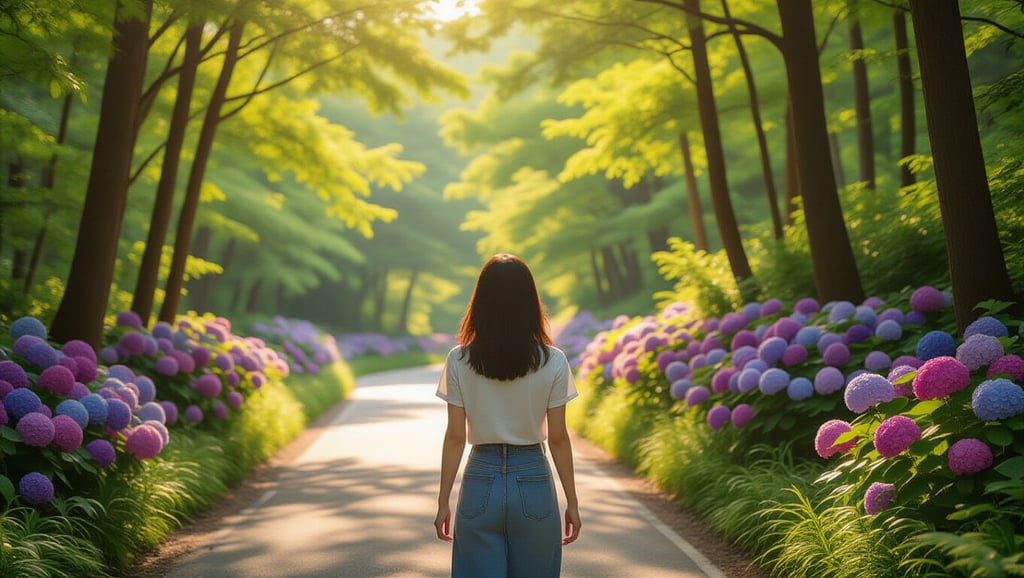 7월 제주도 여행 코스 추천 수국 명소부터 맛집 카페까지 5 🌳 자연 속에서 즐기는 제주 오름과 숲길 탐방