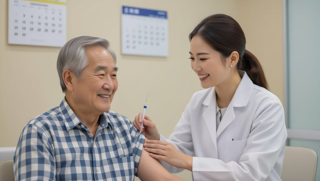 2026-2027 독감 무료접종 대상 14세 확대 및 어린이 임신부 65세 이상 일정 4 👵 65세 이상 어르신 독감 무료접종: 연령별 일정